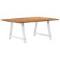Preview: Esstisch mit Baumkanten 180x120x74 cm Massivholz Eiche