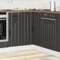 Preview: Küchen-Eckunterschrank Lucca Schwarz Holzwerkstoff