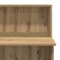 Preview: Empfangstheke Artisan-Eiche 100x50x103,5 cm Holzwerkstoff