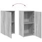 Preview: Lagerschrank Grau Sonoma 50x45x103,5 cm Holzwerkstoff
