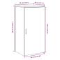 Preview: Lagerschrank Betongrau 50x45x103,5 cm Holzwerkstoff