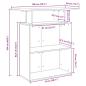 Preview: Empfangstheke Sonoma-Eiche 100x40x104 cm Holzwerkstoff