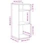 Preview: Bücherregal Grau Sonoma 34x31x80 cm Holzwerkstoff