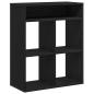 Preview: Bücherregal Schwarz 66x31x80 cm Holzwerkstoff