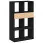 Preview: Bücherregal Schwarz 66x31x112 cm Holzwerkstoff