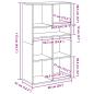 Preview: Bücherregal Schwarz 66x31x112 cm Holzwerkstoff