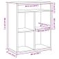 Preview: Bücherregal Artisan-Eiche 66x31x80 cm Holzwerkstoff