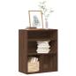 Preview: ARDEBO.de - Bücherregal Braun Eichen-Optik 60x30x71,5 cm Holzwerkstoff