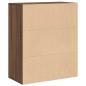 Preview: Bücherregal Braun Eichen-Optik 60x30x71,5 cm Holzwerkstoff