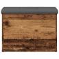 Preview: Sitzbank mit Stauraum Altholz-Optik 62x42x45 cm Holzwerkstoff