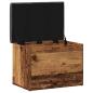 Preview: Sitzbank mit Stauraum Altholz-Optik 62x42x45 cm Holzwerkstoff