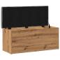 Preview: Sitzbank mit Stauraum Artisan-Eiche 102x42x45 cm Holzwerkstoff