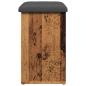 Preview: Schuhbank Altholz-Optik 62x32x50 cm Holzwerkstoff