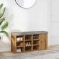 Preview: ARDEBO.de - Schuhbank Artisan-Eiche 102x32x50 cm Holzwerkstoff