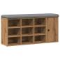 Preview: Schuhbank Artisan-Eiche 102x32x50 cm Holzwerkstoff