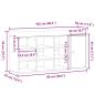 Preview: Schuhbank Artisan-Eiche 102x32x50 cm Holzwerkstoff