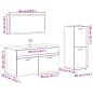Preview: 4-tlg. Badmöbel-Set Artisan-Eiche Holzwerkstoff