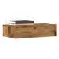 Preview: ARDEBO.de - Nachttisch Altholz-Optik 60x35 cm Holzwerkstoff