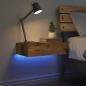 Preview: Nachttisch Altholz-Optik 60x35 cm Holzwerkstoff