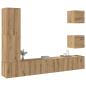 Preview: ARDEBO.de - 5-tlg. TV-Schrank-Set Wandmontage Artisan-Eiche Holzwerkstoff
