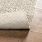 Preview: Teppich ZIZUR Creme 200x200 cm Jute-Optik Indoor und Outdoor