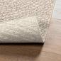 Preview: Teppich ZIZUR Creme 60x110 cm Jute-Optik Indoor und Outdoor