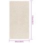 Preview: Teppich ZIZUR Creme 60x110 cm Jute-Optik Indoor und Outdoor