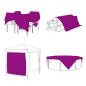Preview: Transparente Plane mit Ösen 4x4 m PVC