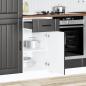 Preview: Küchen-Unterschrank Lucca Schwarz Holzwerkstoff