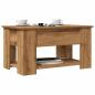 Preview: ARDEBO.de - Couchtisch Artisan-Eiche 79x49x41 cm Holzwerkstoff