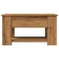 Preview: Couchtisch Artisan-Eiche 79x49x41 cm Holzwerkstoff