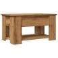 Preview: Couchtisch Artisan-Eiche 79x49x41 cm Holzwerkstoff
