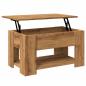 Preview: Couchtisch Artisan-Eiche 79x49x41 cm Holzwerkstoff