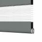 Preview: Zebra Jalousie Dunkelgrau 130x230 cm Stoffbreite 125,9 cm