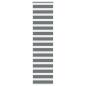 Preview: ARDEBO.de - Zebra Jalousie Dunkelgrau 60x230cm Stoffbreite 55,9cm Polyester
