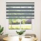 Preview: Zebra Jalousie Dunkelgrau 130x150 cm Stoffbreite 125,9 cm