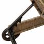 Preview: Sonnenliege mit Rollen und Auflage Beige Poly Rattan