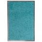 Preview: ARDEBO.de - Fußmatte Waschbar Cyan 40x60 cm