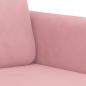 Preview: 2-tlg. Sofagarnitur mit Kissen Rosa Samt
