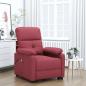 Preview: ARDEBO.de - Massagesessel Elektrisch Weinrot Stoff