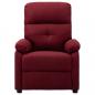 Preview: Massagesessel Elektrisch Weinrot Stoff