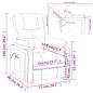 Preview: Massagesessel Elektrisch Weinrot Stoff