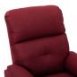 Preview: Massagesessel Elektrisch Weinrot Stoff