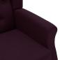 Preview: Sessel mit Fußhocker Lila Stoff