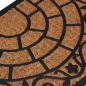 Preview: Fußmatte Halbrund 45x75 cm Gummi und Kokosfaser