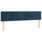 Preview: Boxspringbett mit Matratze Dunkelblau 120x190 cm Samt