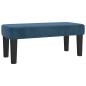 Preview: Boxspringbett mit Matratze Dunkelblau 120x190 cm Samt