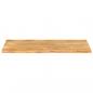 Preview: Tischplatte mit Baumkante 140x60x3,8 cm Massivholz Mango