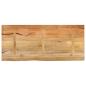Preview: Tischplatte mit Baumkante 140x60x3,8 cm Massivholz Mango