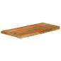 Preview: Tischplatte mit Baumkante 70x20x2,5 cm Massivholz Mango